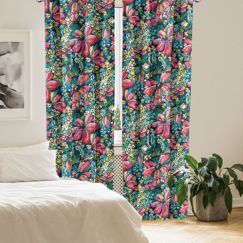 Semi Sheer Curtain Pair, 56" W x 95" L