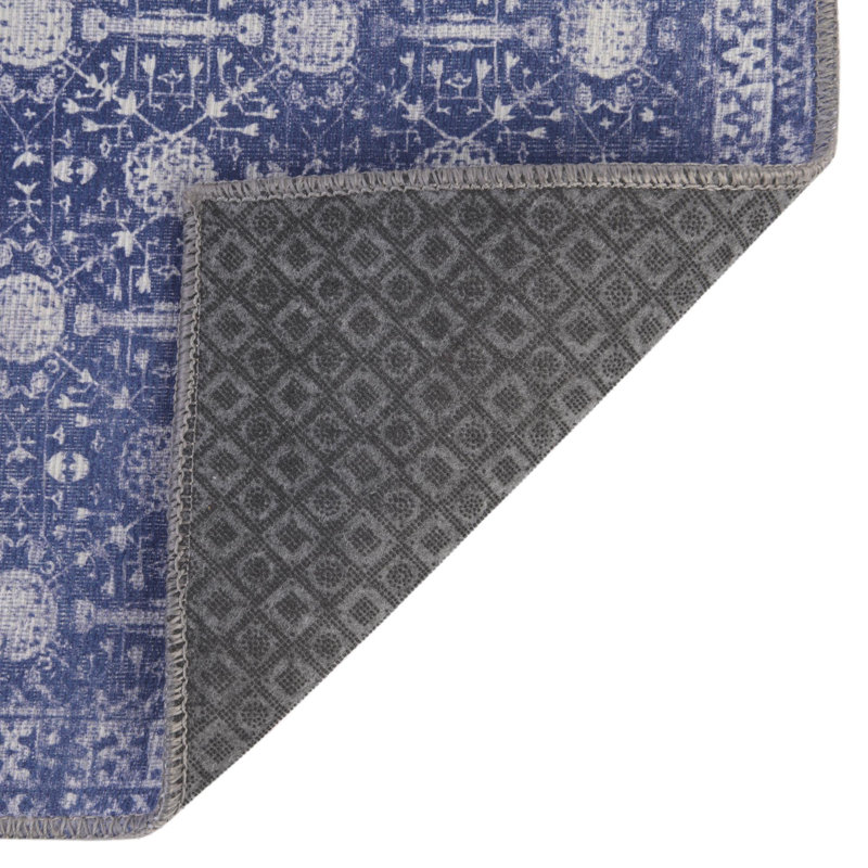 Dymph Chenille Geometric Indoor Rug, Square 7'6"