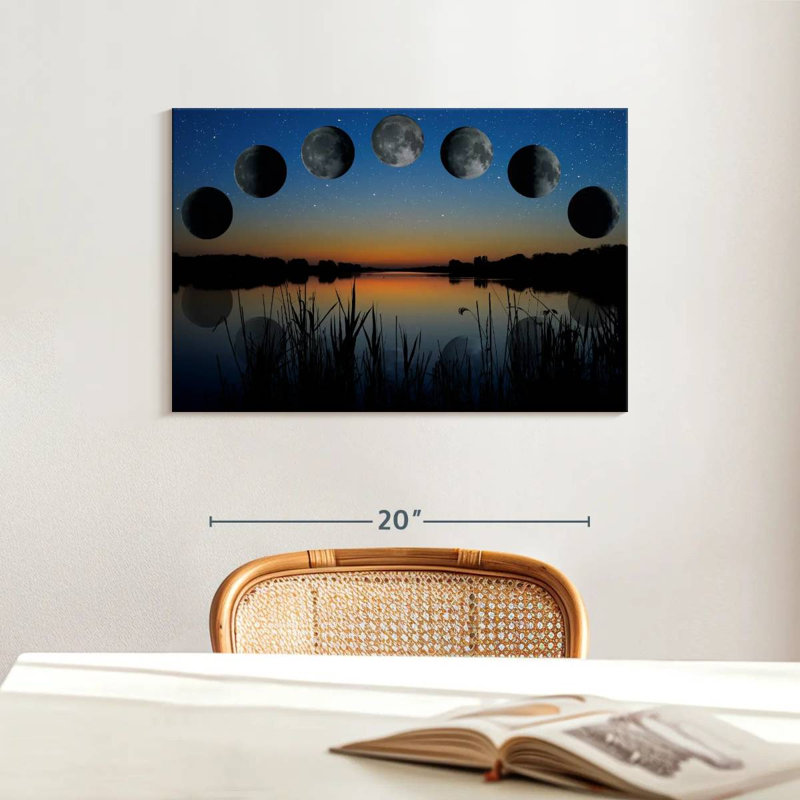 Oberle Lunar Phase Sequence, 16" H x 24" W