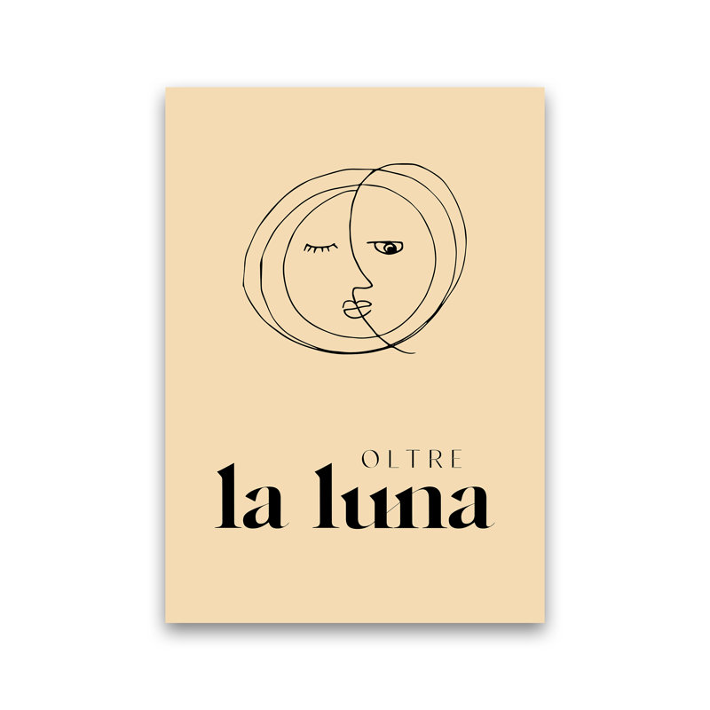 Oltre La Luna 1 Piece Wall Art, 30cm H x 21cm W x 1cm D, No Framed