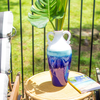 Grotto Ombre Two Handle Vase