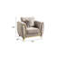 Chaise rembourrée Leena