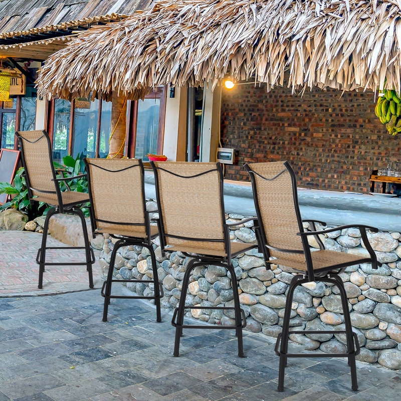 Iron Outdoor 29.9'' Bar Stool