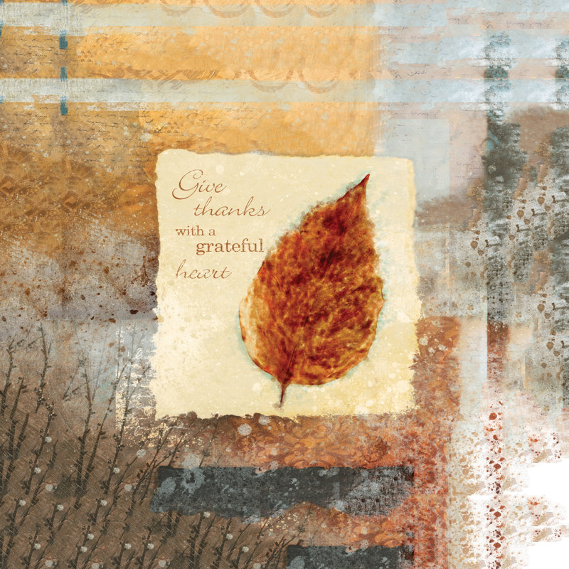 A Grateful Heart 2 - Wrapped Canvas Painting, 51cm H x 51cm W x 3.8cm D
