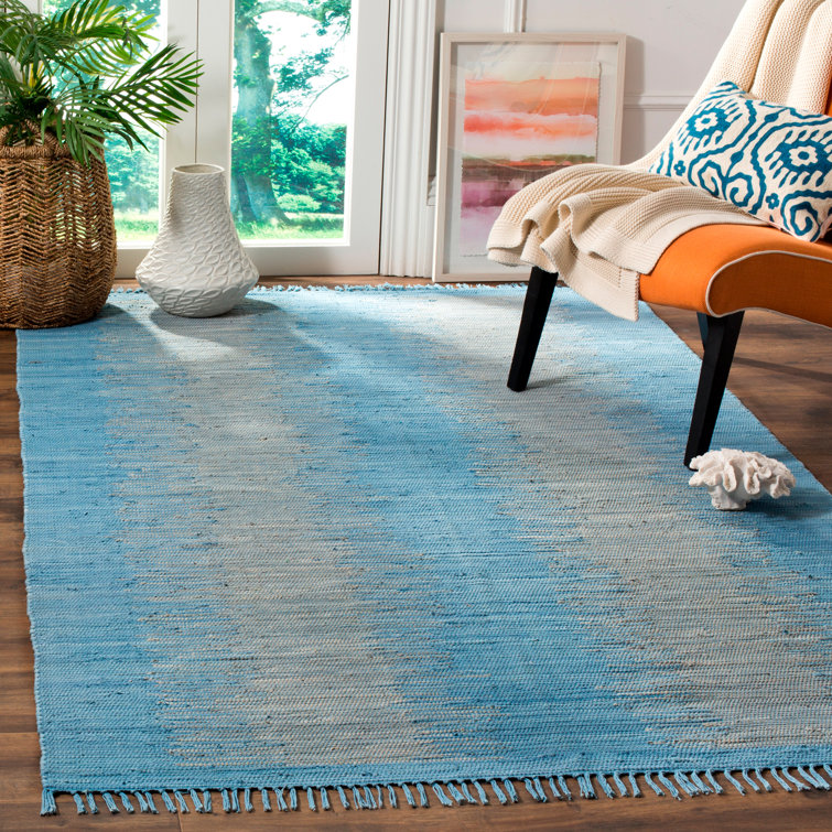 Cayman Hand Woven Cotton Abstract Rug