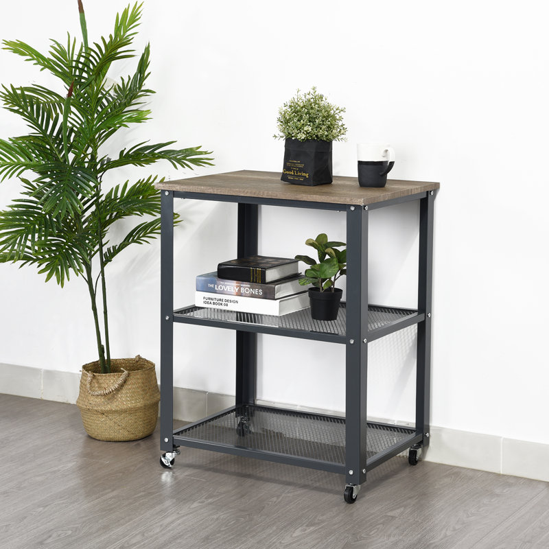 Panacea 75.5cm H x 60cm W Metal Etagere Bookcase