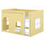 Lit mezzanine pour enfants avec guirlande lumineuse à DEL, barrière de sécurité, espace de jeu sous le lit-744161097-744161092