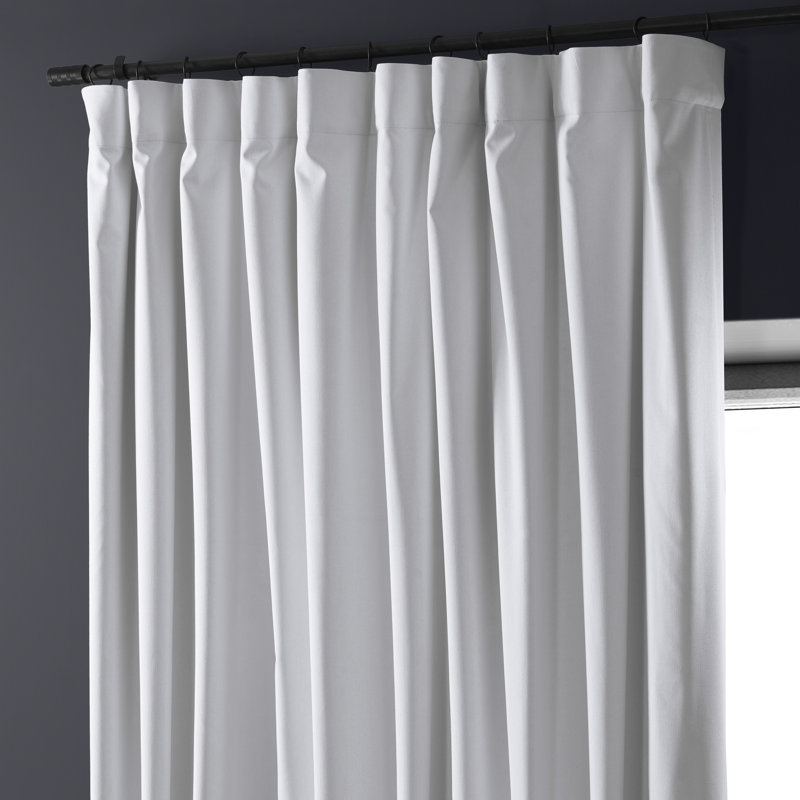Rideaux occultant en polyester extra large Dondie, L 100 po x L 96 po, Blanc
