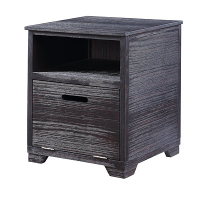 Table de bout au fini noir antique