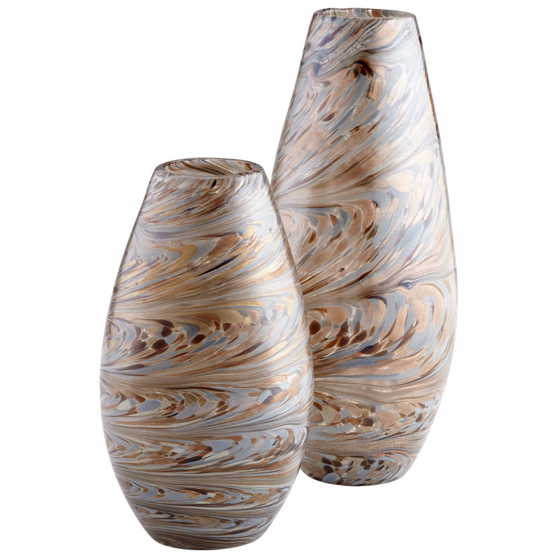 Caravelas Glass Table Vase, 17.5" H x 7.5" W x 7.5" D 