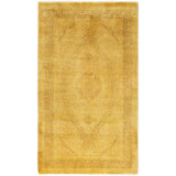 Overdyed One-of-a-Kind 3' 1" X 5' 5" Hand Knotted Area Rug
