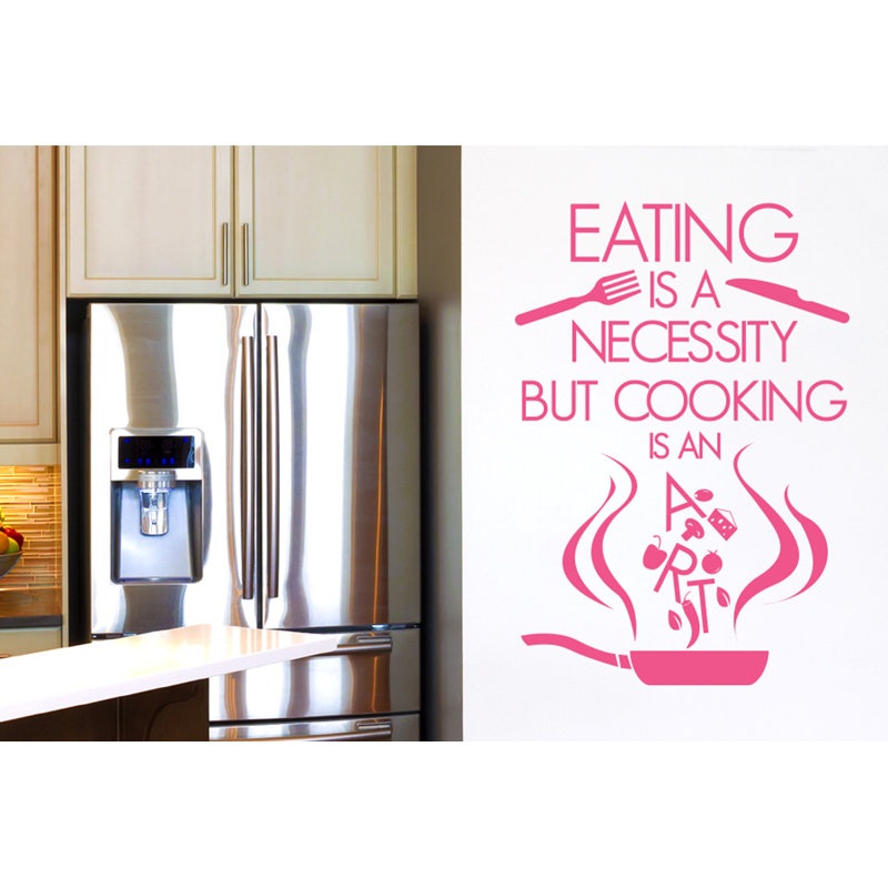 Food & Beverage Wall Decal, Pink