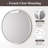 Molly Easy French Cleat Mounting Metal Alloy Wall Round Vanity And Dresser Bathroom Mirror-106917542-106917543