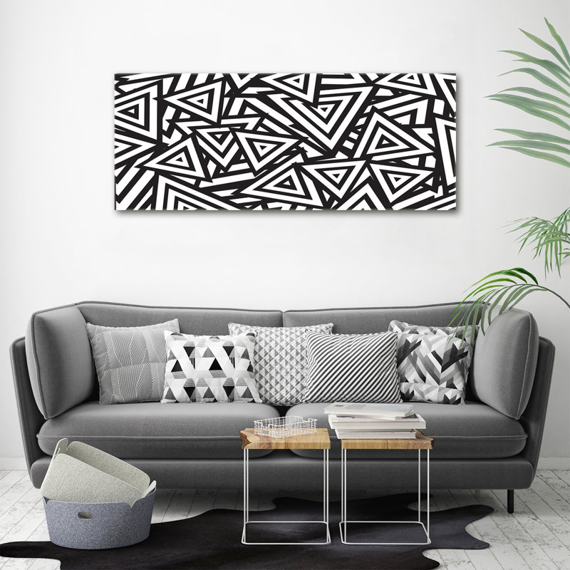 Triangles background 1 Piece Wall Art on Canvas