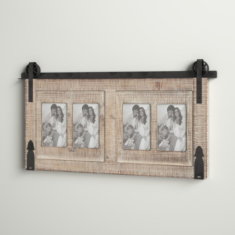 MELANNCO Window Collage Frame for wall, Farmhouse, Displays 4x6 photos,  17x29 Inch, Distressed Gray & Reviews