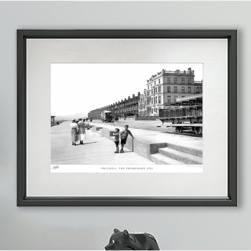 Pwllheli, The Promenade 1921 by Francis Frith - Single Picture Frame Print, 40cm H x 50cm W x 2.3cm D
