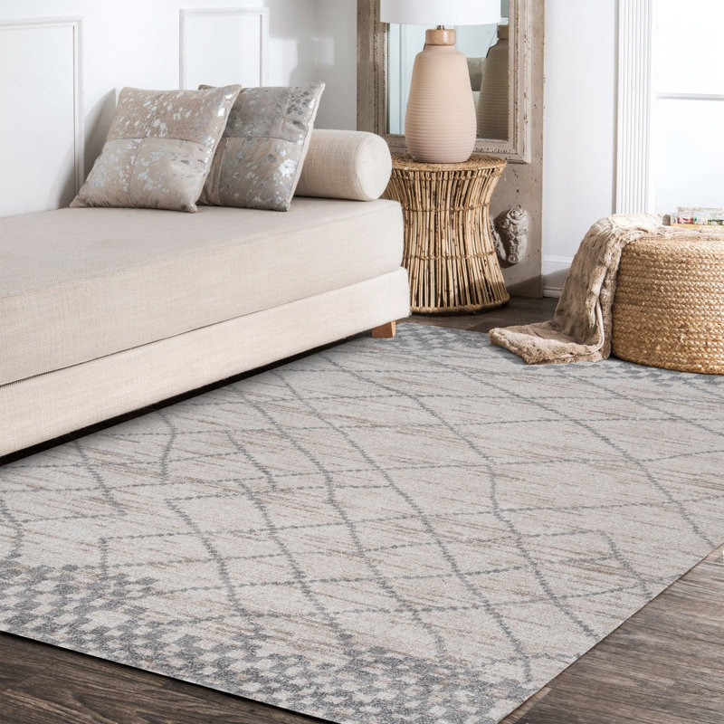 Tapis gris clair Coddington, Rectangle 4 pi x 6 pi