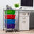 Mind Reader Rolling Cart with Drawers, Utility Cart, Craft Storage, Kitchen, Metal, 12.75"L x 15.25"W x 30"H