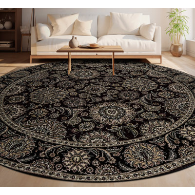 One-of-a-Kind 6' Round Wool Area Rug in