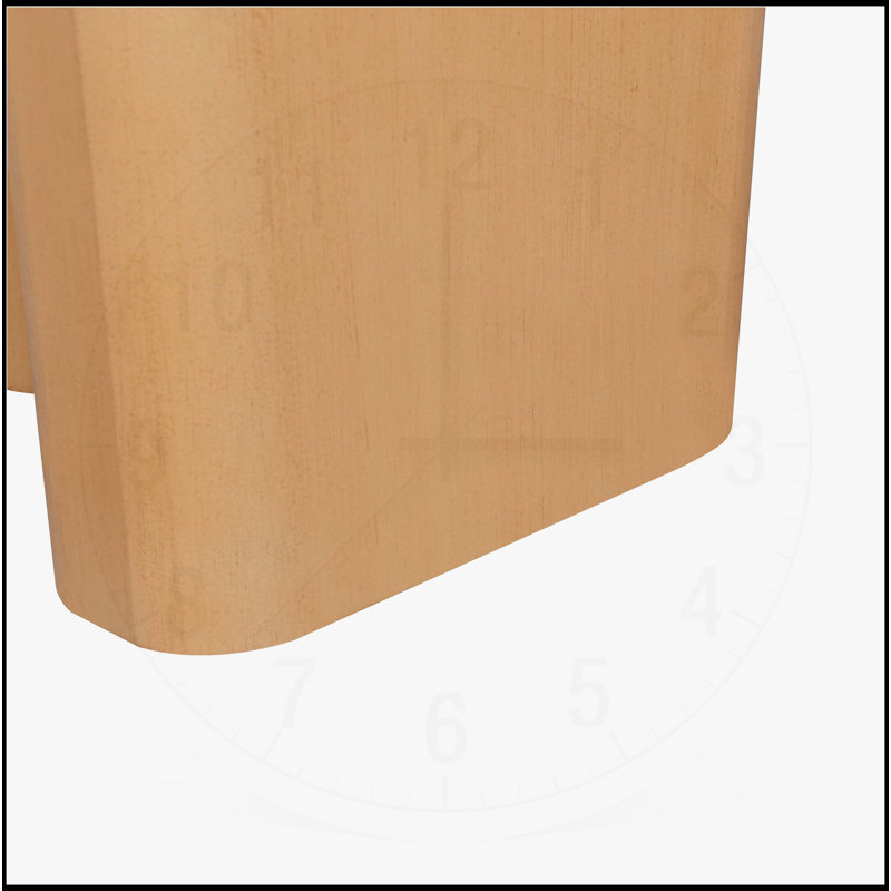 Table d'appoint de table fuselée avec des pieds volumineux et un grand espace de table