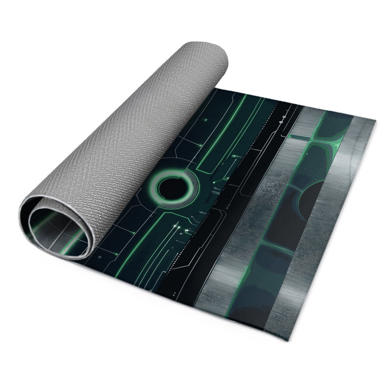 Gravity Shift Indoor And Outdoor Area Rug, Rectangle 1'6" x 2'6"