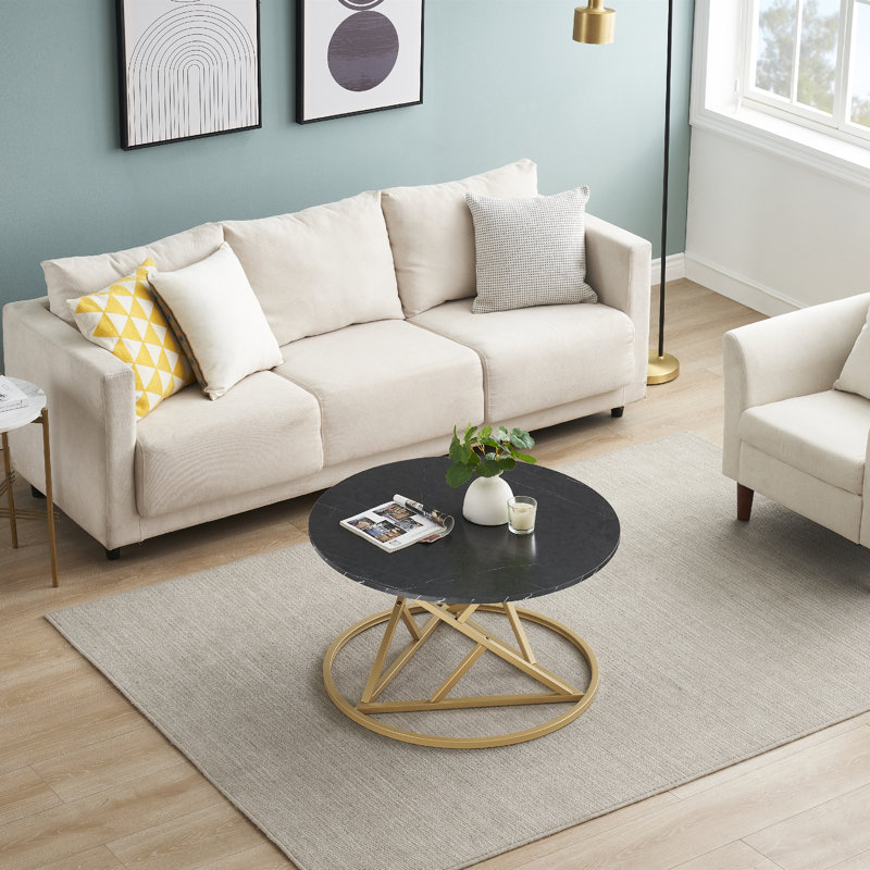 Frame Coffee Table, Black/Gold