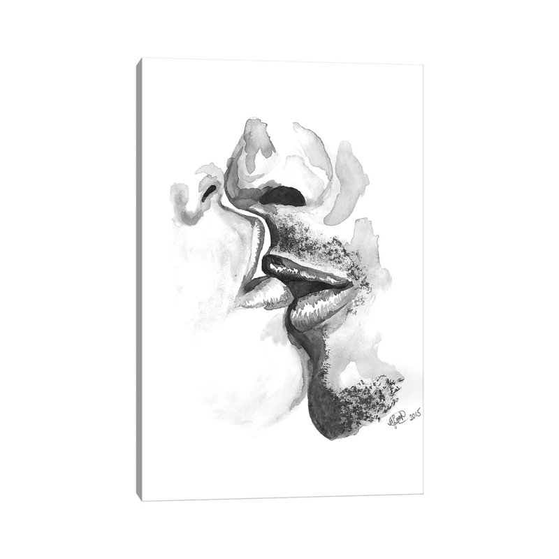Kiss - Wrapped Canvas Print, 66.04 cm H x 45.72 cm W x 1.91 cm D