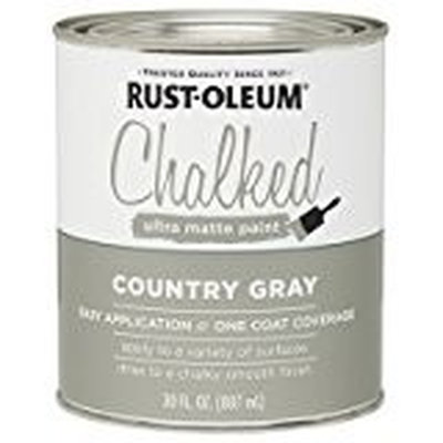 Rust-Oleum 285141 Qt Country Gray Chalked Paint-1PK
