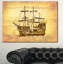 Bateau brun ancien en mouvement - impression-34273190-34273103