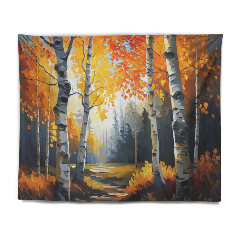 Tapisserie en polyester «Path in the Forest IV», H 32 po x l 39 po