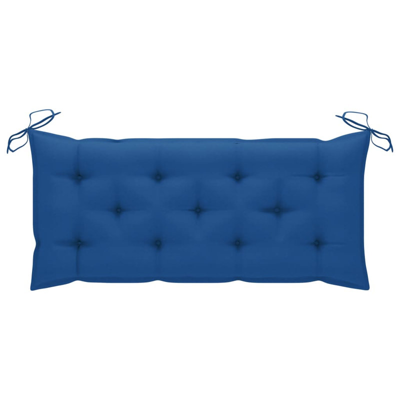Banc de jardin en teck, Bleu