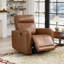Fauteuil inclinable électrique haut de gamme en cuir fleur 34,65 "avec USB et Type-C-2141760673