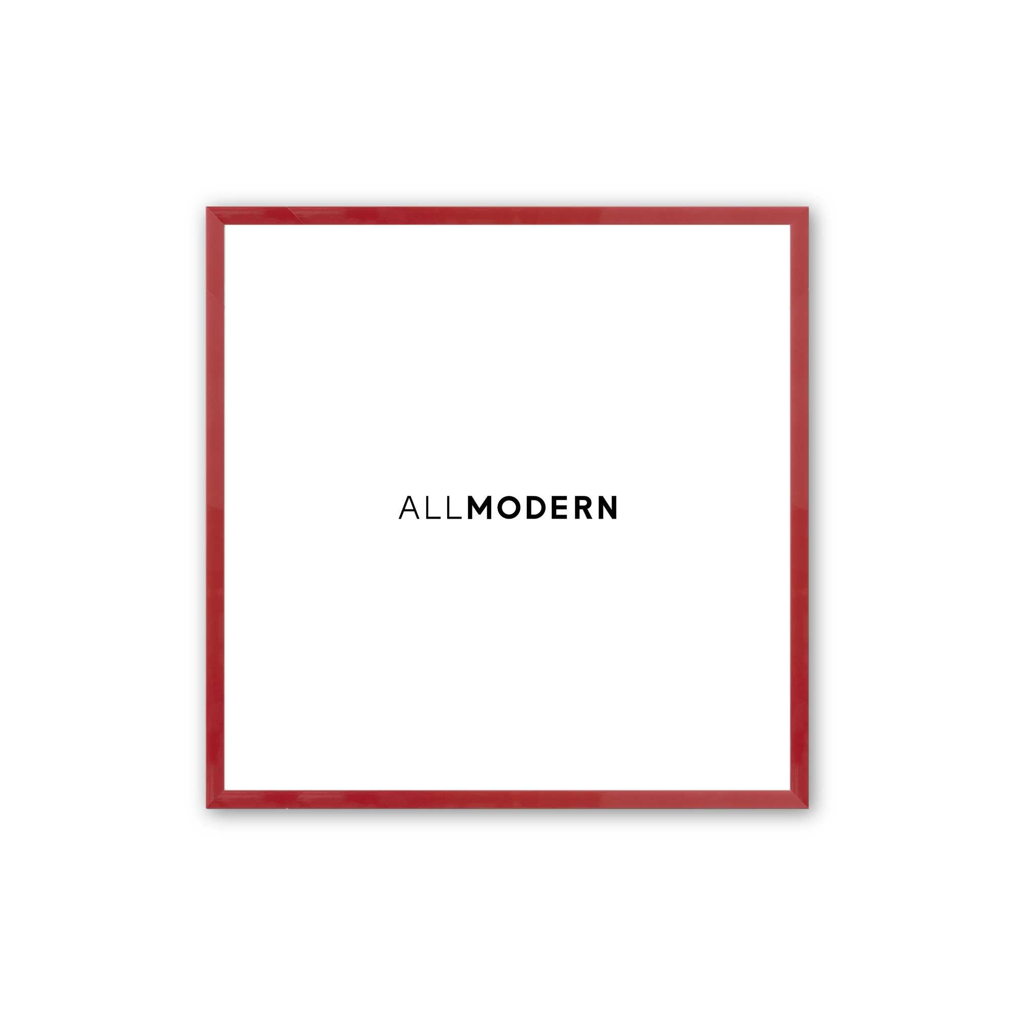 Benny Red Solid Wood Picture Frame, Red, No Mat, 20" x 20"