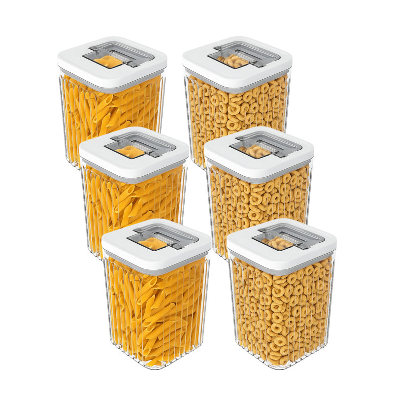 Ensemble de 6 contenants cannelés hermétiques (64 oz), 64 Oz.