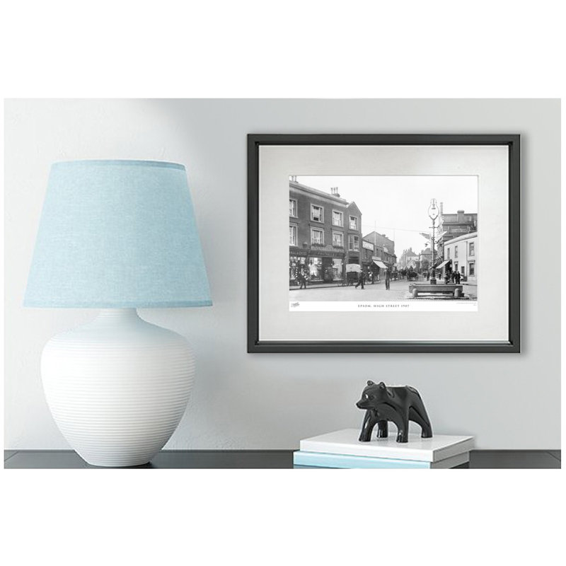 Epsom, High Street 1907 by Francis Frith - Single Picture Frame Print, 60cm H x 80cm W x 2.3cm D