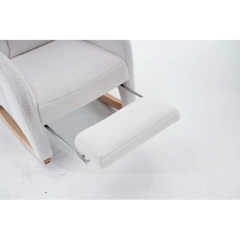 Chaise berçante Teddy, Ivoire ivoire
