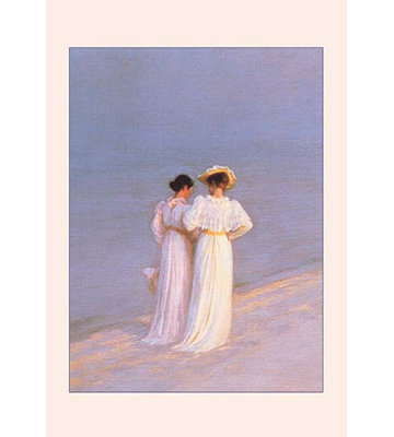 « promenade a skagen » par peter severin kroyer, reproduction d’art
