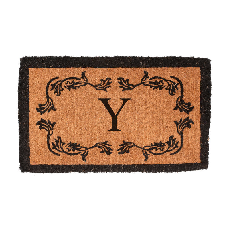 Balmer Floral Outdoor Doormat, Rectangle 2' x 3'3", Y