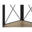 Modern 4 Tier Bookcase - Taupe & Fashionable Design With Metal