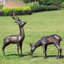 Meadow Wanderers Deer Pair Garden Sculpture