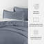 Ensemble de housse de couette brossé deux fois et ultradoux-120191506-120191512