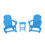 Chaise Adirondack à bascule en plastique avec table Laguna-985718985