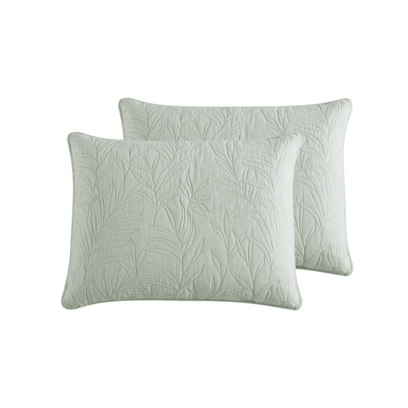 Solid Costa Sera 100% Cotton Envelope Sham, Mint, Standard/Twin