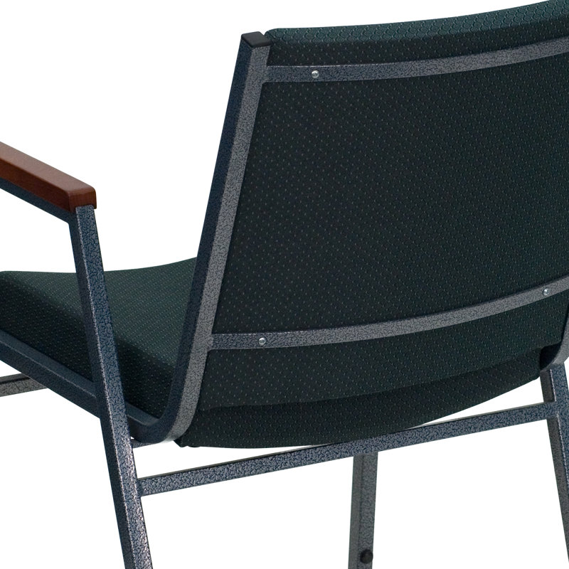 Chaise empilable robuste avec accoudoirs Aliya, Vert