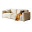 Causeuse-coussin modulaire en polyester beige