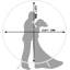 Cadre d'arche circulaire en métal