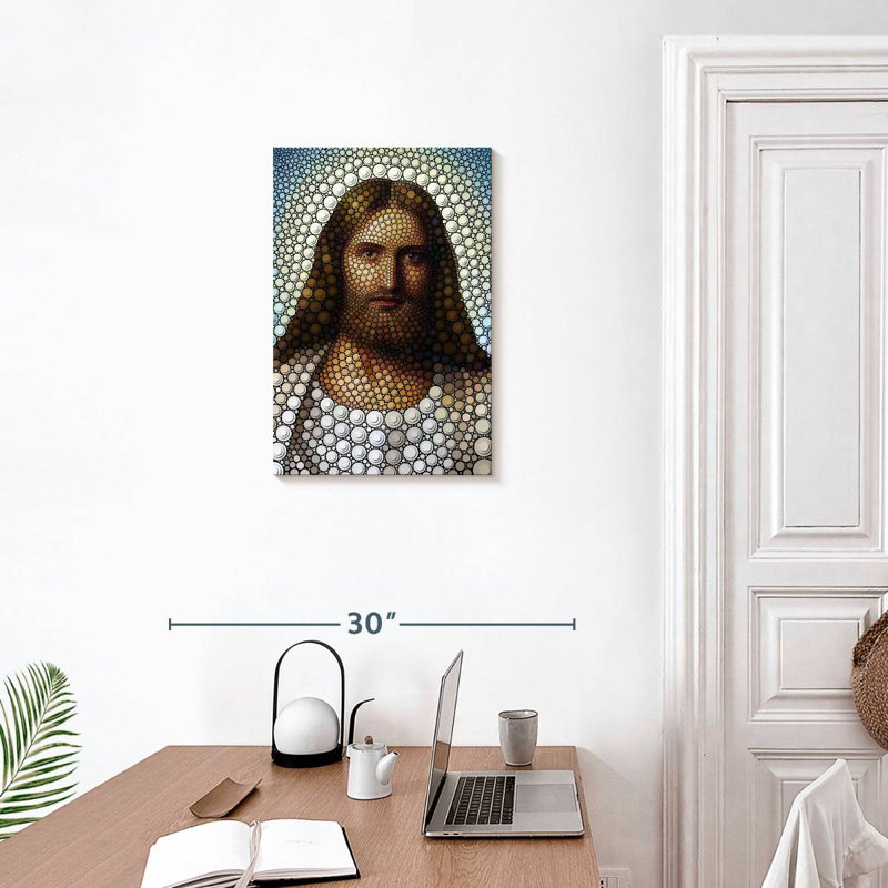 Leisha, Jésus-Christ numérique, H 24 po x l 16 po