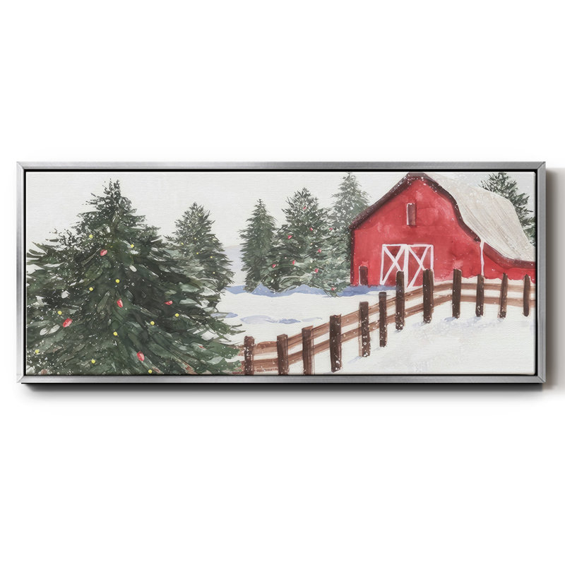 Christmas Time VI- Framed Canvas, 24" H x 60" W