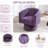 28'' Wide Velvet Modern Upholstered Swivel Barrel Chair-1045138361