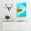 Paradise Island In Abstract - Wrapped Canvas-55339158